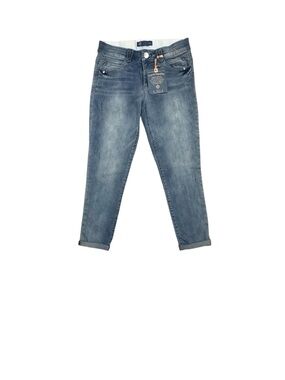 Democracy Ab Solution Ankle Skimmer Jeans Size 8 Blue Mid Rise Slim